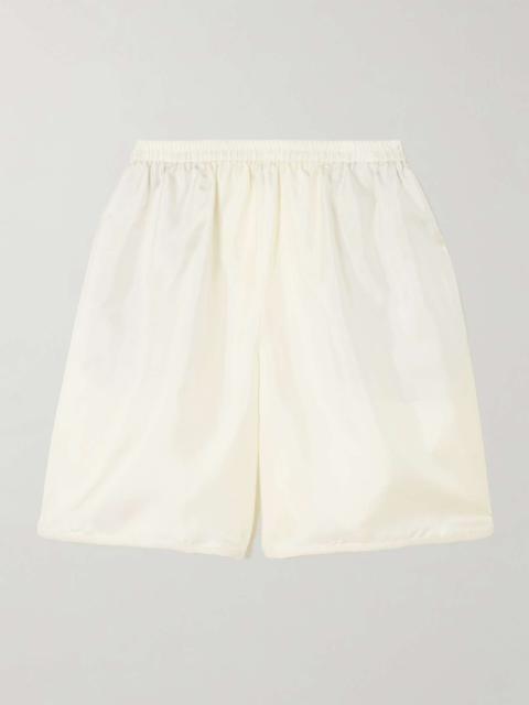 Silk shorts Cream