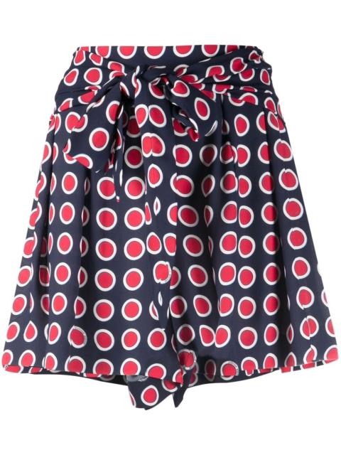 geometric tailored shorts