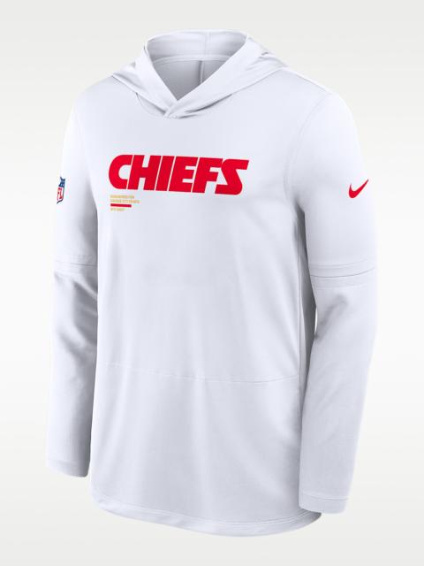 Kansas City Chiefs Pure Fury Sideline Men's Nike Dri-FIT NFL Long-Sleeve Hooded Top