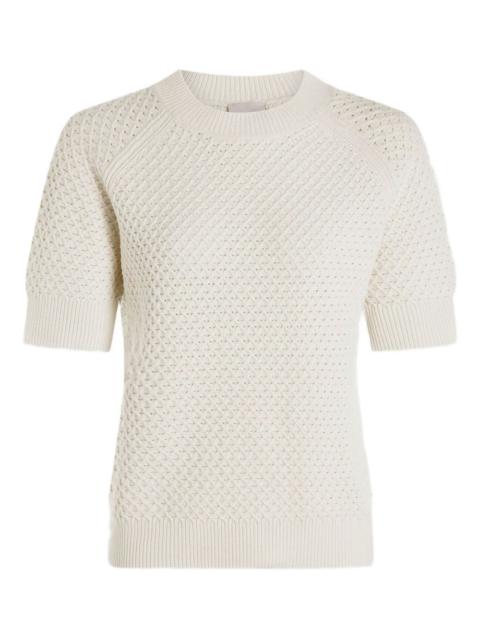 Lucy textured short-sleeve T-shirt