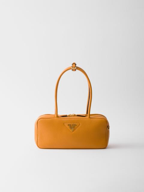 Medium leather top-handle bag