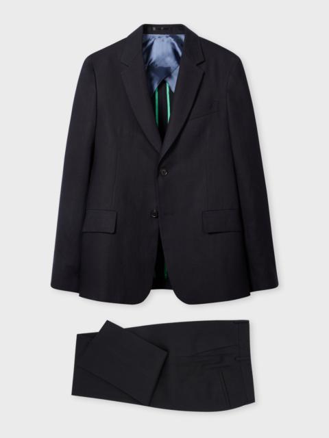 Dark Navy Linen Suit