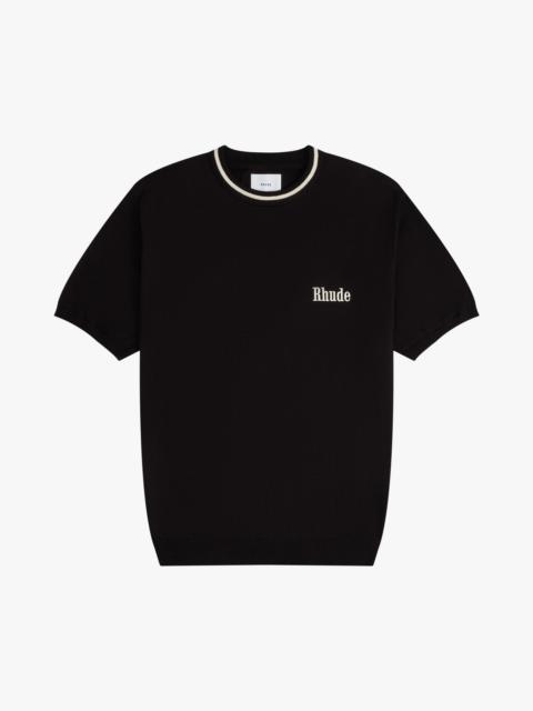 RHUDE LOGO KNIT TEE