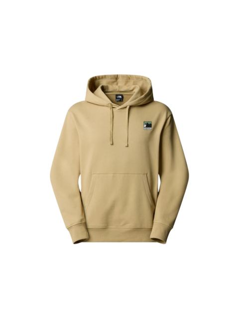 The North Face Mountain Logo Relaxed Hooded Hoodie Khaki Stone