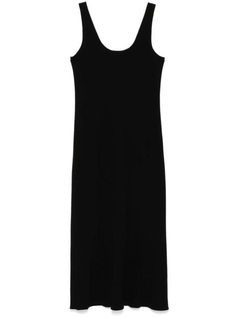 scoop-neck midi dress