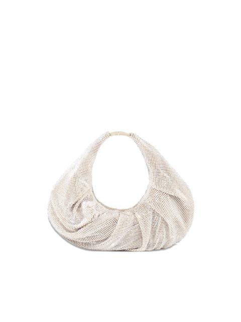 Yennefer crystal-embellished draped shoulder bag