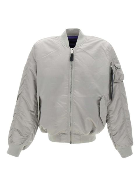 zip-up bomber jacket