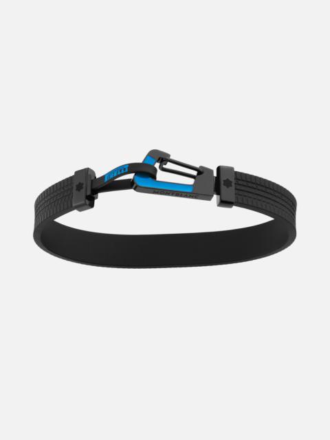Montblanc Meisterstück Great Masters Pirelli Bracelet in Rubber and Steel with Blue Lacquer