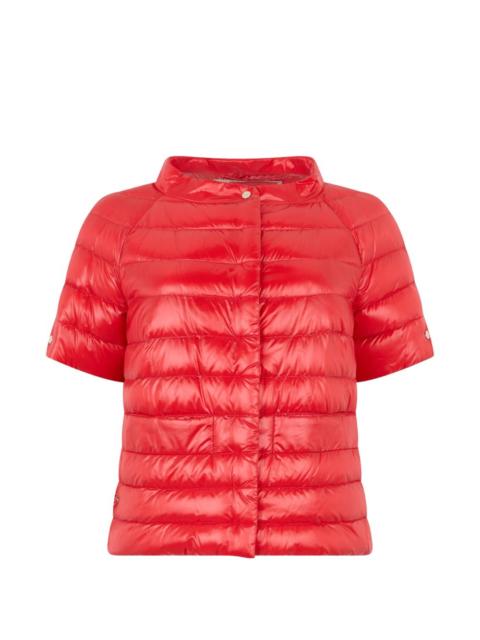 short-sleeve puffer jacket