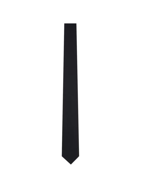 Black Virgin Wool Tie
