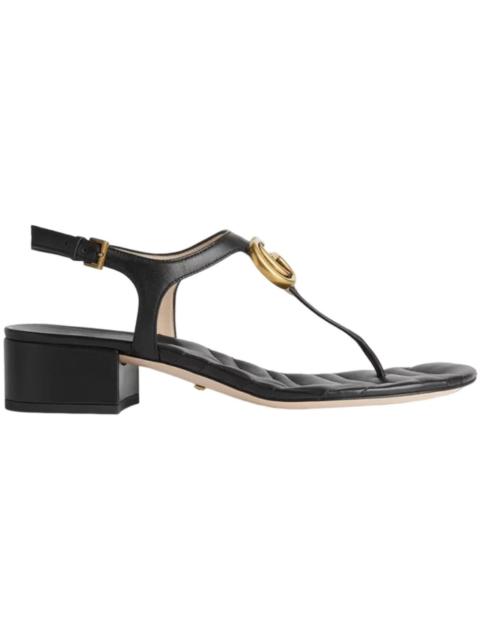 Gucci Marmont Double G Sandal Black (Women's)