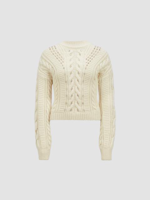 Embroidered Mohair & Wool Sweater