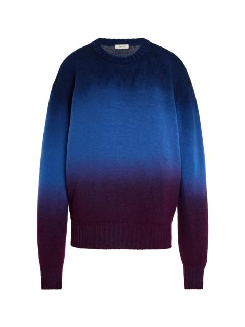 Classic Gradient Wool Sweater blue