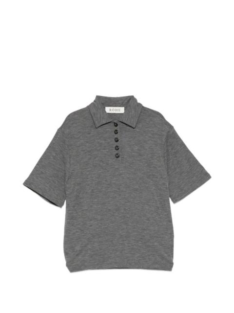 knitted polo top