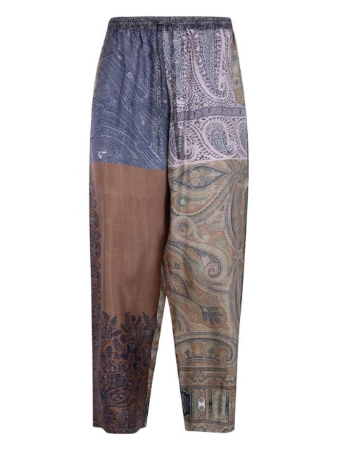 patchwork paisley trousers