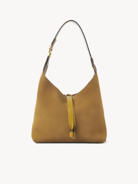 SMALL MARCIE HOBO BAG IN SUEDE LEATHER