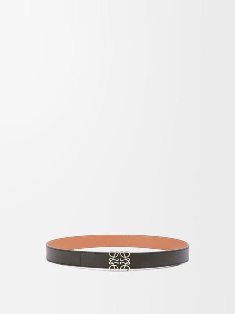Reversible Anagram belt in smooth calfskin