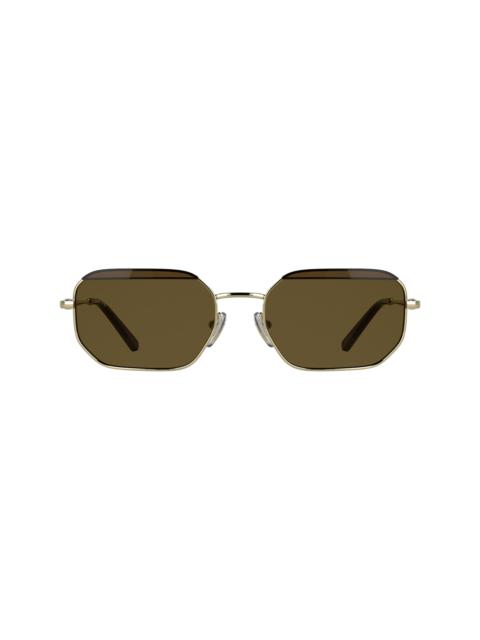 Sunglasses Gold/Brown - Metal
