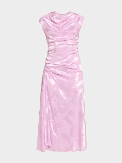 Burke Draped Midi Dress