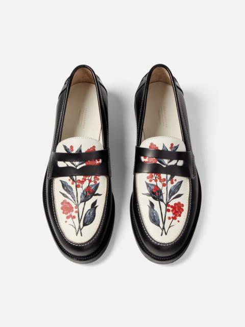 Wilde Hand-Painted Berry Penny Loafer - Men's