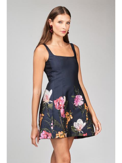 CAROLINE DRESS - DARK MIDNIGHT GARDEN