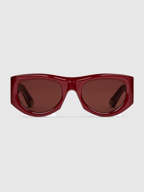 Rectangular-frame sunglasses