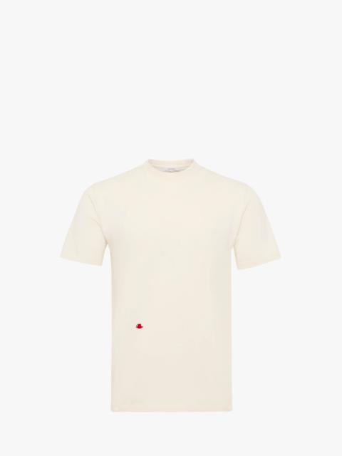 CONTRAST EMBROIDERY T-SHIRT