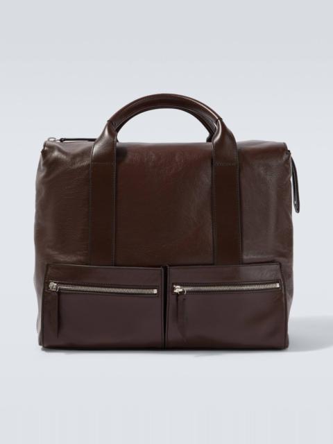 Racer 40 leather duffel bag