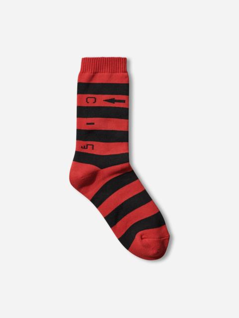 C.2 Stripe Socks Red