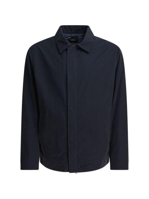 button-cuff zip-front jacket