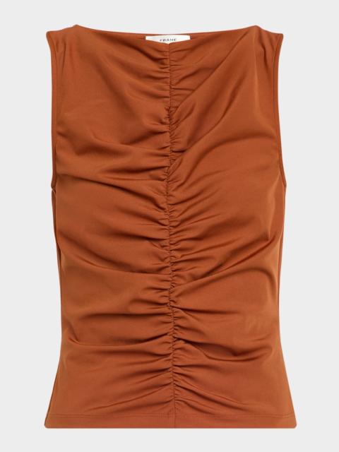 The Ruched Sleeveless Top