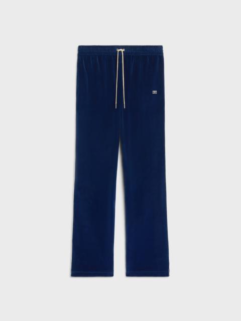 tracksuit pants in velvet jersey