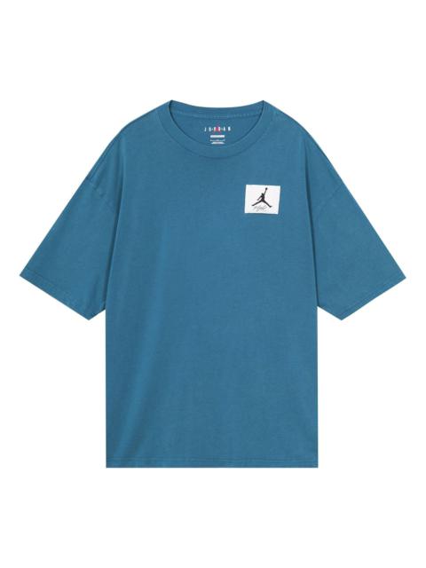 Air Jordan Flight Essential Washed T-shirt Asia Sizing 'Blue' DZ0605-427