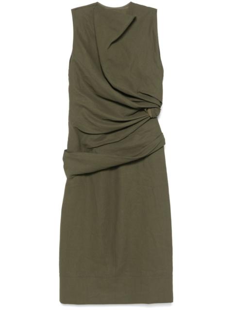 draped maxi dress