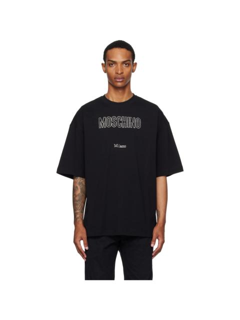 Black Organic Decorated T-Shirt