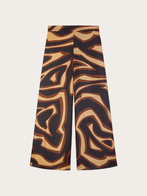 LABIRINTO PRINT SILK TROUSERS