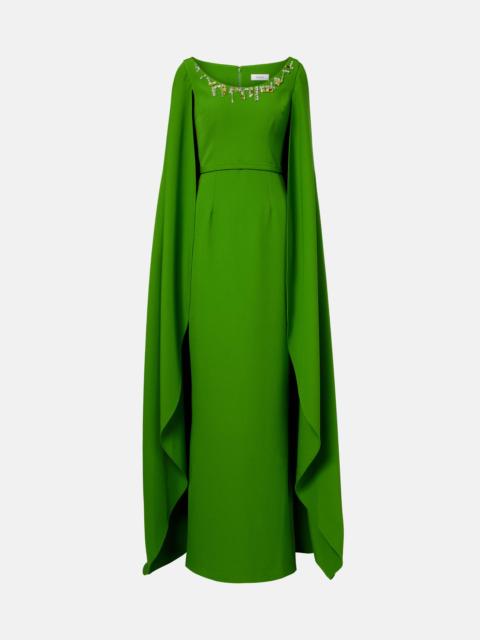 Agata embellished crêpe gown