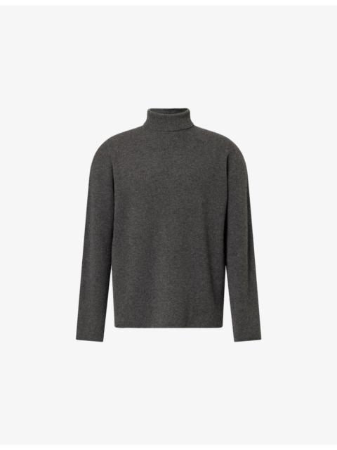 Twisted Funnel-Neck Cashmere Jumper