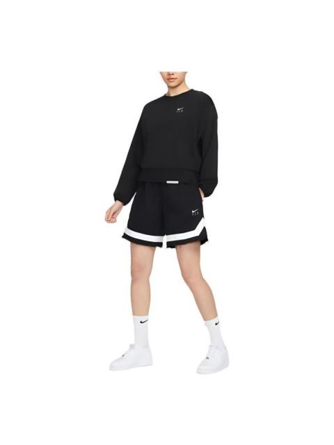 (WMNS) Nike Swoosh Fly Fleece Basketball Shorts Asia Sizing 'Black White' FN0149-010