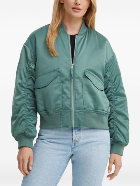flap-pocket bomber jacket