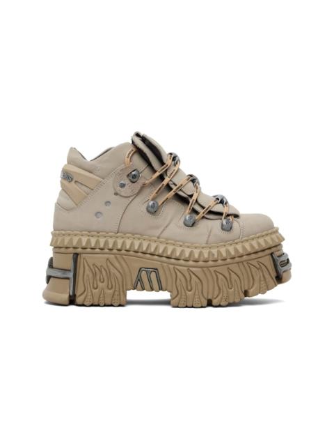 Taupe New Rock Edition Fire Platform Sneakers