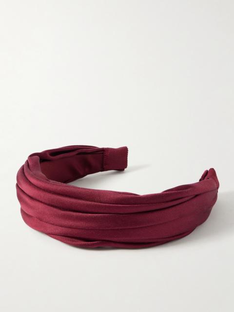 Sabrina Ruched Satin Headband