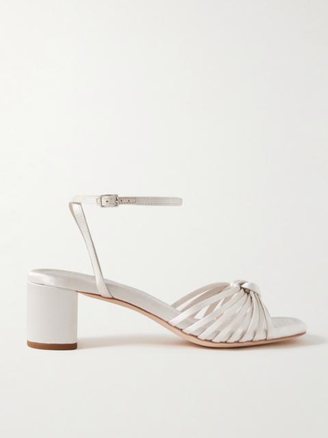 Olivia Knotted Satin Sandals