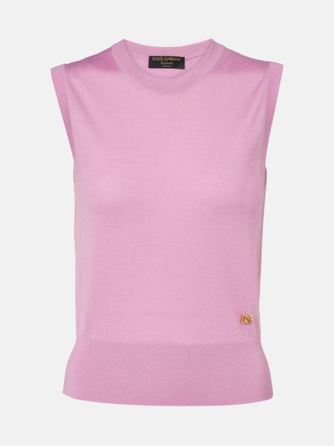 Cashmere and silk top