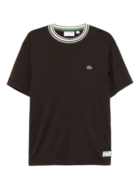 logo-embroidered T-shirt