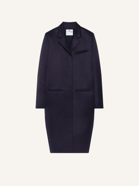 HERITAGE BELTED SATIN COAT