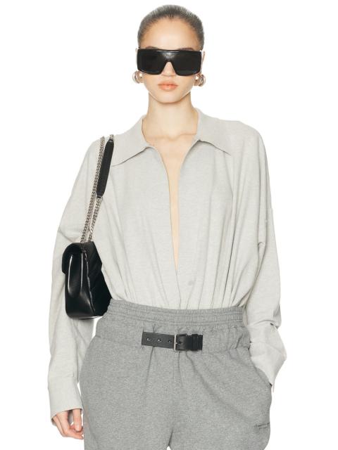 Super Oversized Boyfriend Shirt Bodysuit