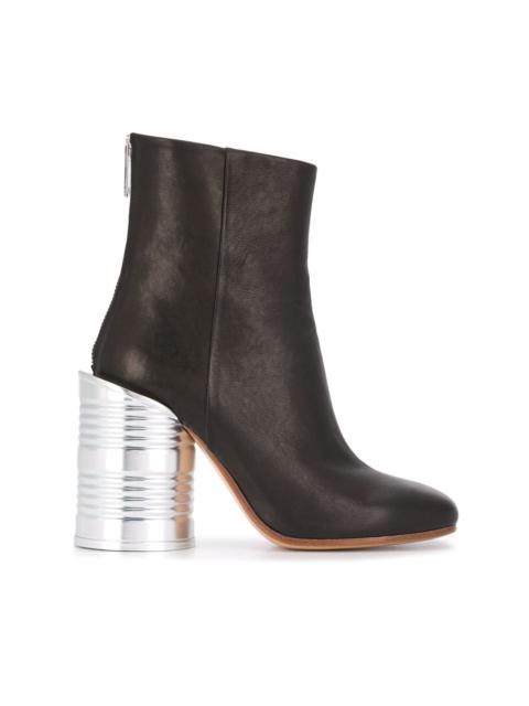 tin can heel ankle boot