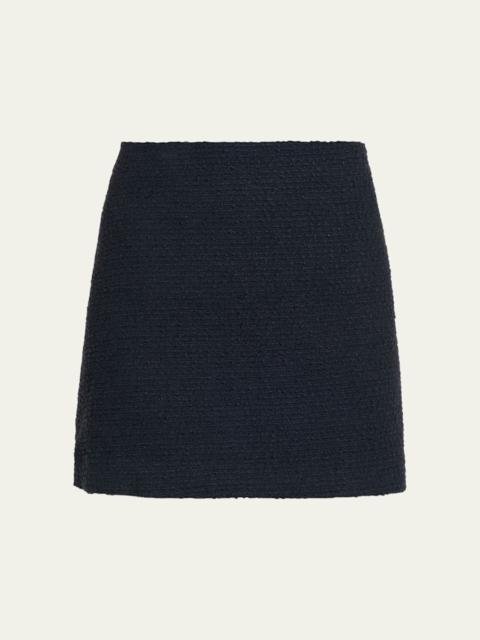 Straight Tweed Mini Skirt