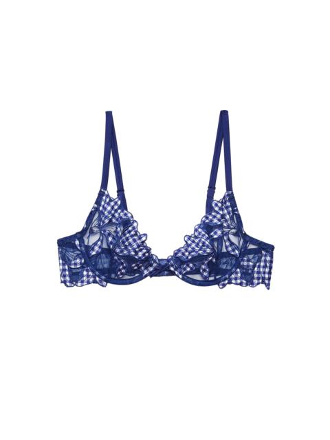 Lily Embroidery Plunge Demi Bra